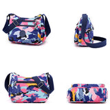 Flower Pattern Nylon Ladies Shoulder Bag Women Messenger Bags