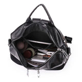High PU Leather Women Backpack Anti-theft Print School Bag Large Capacity