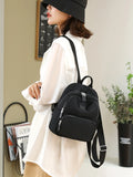 Waterproof Nylon Women's Backpack Mini Shopping Bag