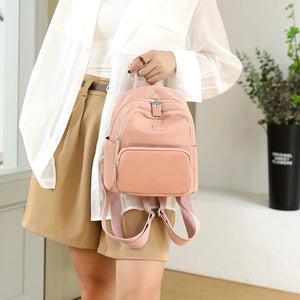 Waterproof Nylon Women's Backpack Mini Shopping Bag