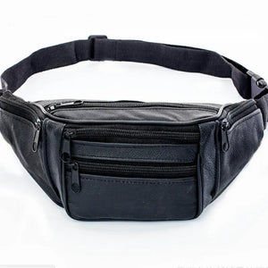 Men Leather Casual Fanny Pack Waist Belt Bag Purse