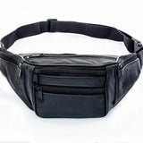 Men Leather Casual Fanny Pack Waist Belt Bag Purse