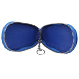 Leather Key Wallet Bag Zipper Keys Organizer Key Ring