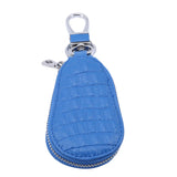 Leather Key Wallet Bag Zipper Keys Organizer Key Ring