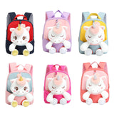 3D Plush Unicorn Backpack for Kids