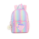 Kids Glitter Heart School Bag Small Girls Backpack