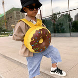 Donut Rainbow Backpack Kids Kindergarten School Book Bag