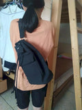 Canvas Drawstring Messenger Bag Female Student Bag