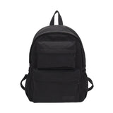 Large-capacity Outdoor Backpack Boys Girls Solid School Bag Female Wear Oxford C