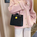 Small Square Crossbody Bag Solid Handbag Women's Shoulder Bag