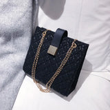 Small Square Crossbody Bag Solid Handbag Women's Shoulder Bag