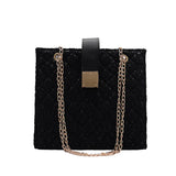Small Square Crossbody Bag Solid Handbag Women's Shoulder Bag