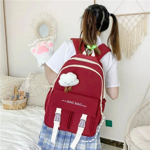 Forest School Bags Female Ins Style Japanese Backpack Female Large-Capacity
