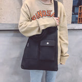 Canvas Messenger Bag for Women with Large Capacity