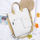 Canvas Messenger Bag for Women with Large Capacity