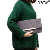 Velvet Shoulder Clutch Bag with Strap for Women Wedding Party
