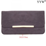 Velvet Shoulder Clutch Bag with Strap for Women Wedding Party