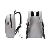 USB Backpack Anti Theft Men Travel Daypack School Bag