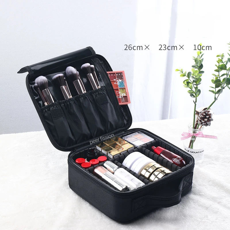 Large Capacity Cosmetic Bag for Travel Outing Professional Makeup Case