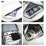 Large Men Backpack Women School Bag High College Student Multifunction