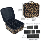 Leopard Waterproof Cosmetic Bag Large Capacity Beauty Makeup