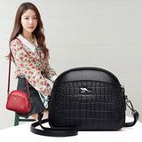 Women High Leather Shoulder Messenger Bags Famous Brands Purses and Handbags