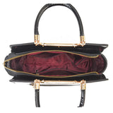 High-End Women's Leather Handbag Bright Shoulder Messenger Bag
