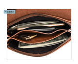 Men's Large Capacity Leather Wallet Phone Pocket Bag