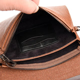 Men's Large Capacity Leather Wallet Phone Pocket Bag