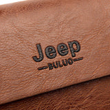 Men's Large Capacity Leather Wallet Phone Pocket Bag