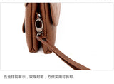 Men's Large Capacity Leather Wallet Phone Pocket Bag