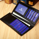 Men's Long Buckle Business Wallet Thin Clutch Envelope Billetera Cartera Hombre