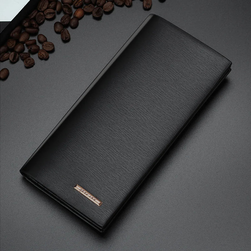 Men's Long Buckle Business Wallet Thin Clutch Envelope Billetera Cartera Hombre