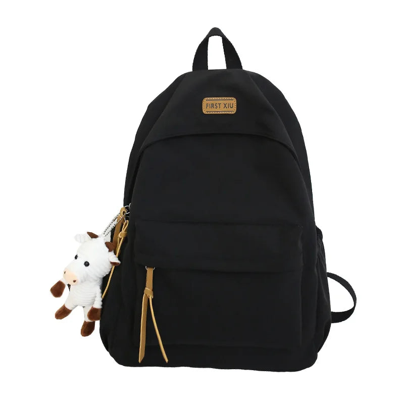 Nylon Student Schoolbag Waterproof Backpack Outdoor Travel