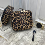 Leopard Waterproof Makeup Case Large Capacity Beauty Cosmetic Bag
