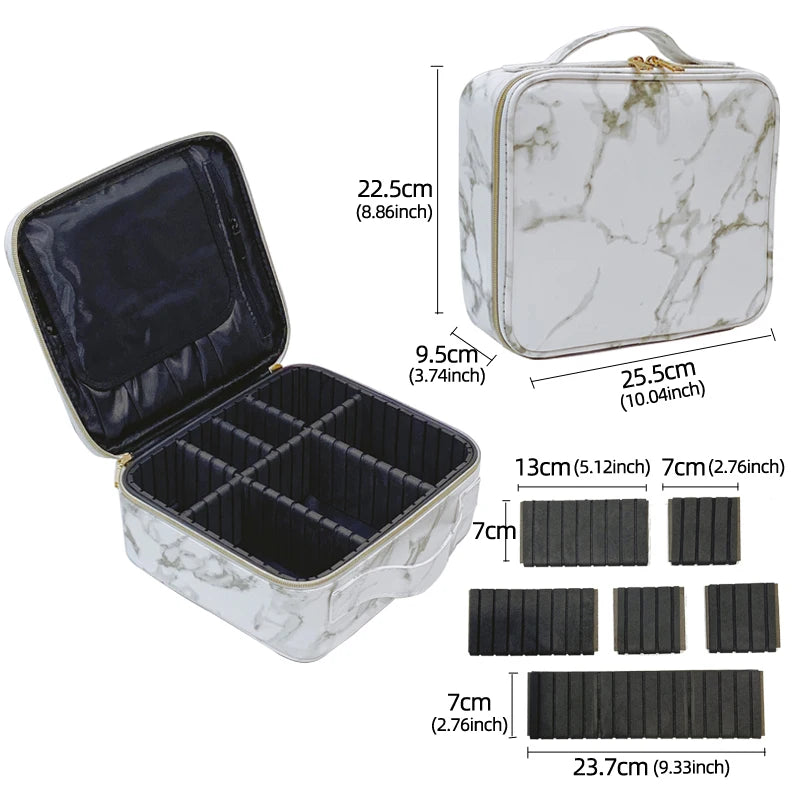 Leopard Waterproof Makeup Case Large Capacity Beauty Cosmetic Bag