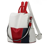 PU Leather Women Backpack Anti-Theft Travel Backpack Large Capacity