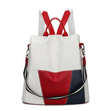 PU Leather Women Backpack Anti-Theft Travel Backpack Large Capacity