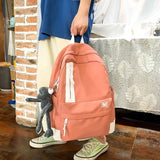 Waterproof Panelled Backpack for Women 15.6 inch Laptop Travel Bags