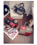 Hairball PU Leather Top-handle Bags Large Tote Bag