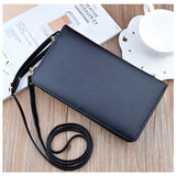 Phone Pocket Bag Over The Shoulder PU Leather Messenger Crossbody Bags For Women