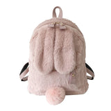 Pink Bunny Ears Backpack Harajuku Student School Bag