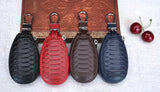 Leather Car Key Case Zipper Pouch