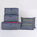 6pcs Double Zipper Waterproof Travel Bags Set