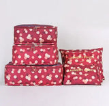 6pcs Double Zipper Waterproof Travel Bags Set
