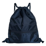 Portable Drawstring Backpack Large Capacity Travel Bag with Zipper