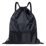 Portable Drawstring Backpack Large Capacity Travel Bag with Zipper