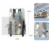 Printed Backpack Female Student School Bag Casual Anti-Theft Computer Backpack