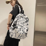 Nylon Water Backpack Men Large Capacity Schoolbag For Girl