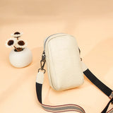 100% Leather Women Shoulder Bag Mini Female Mobile phone bag